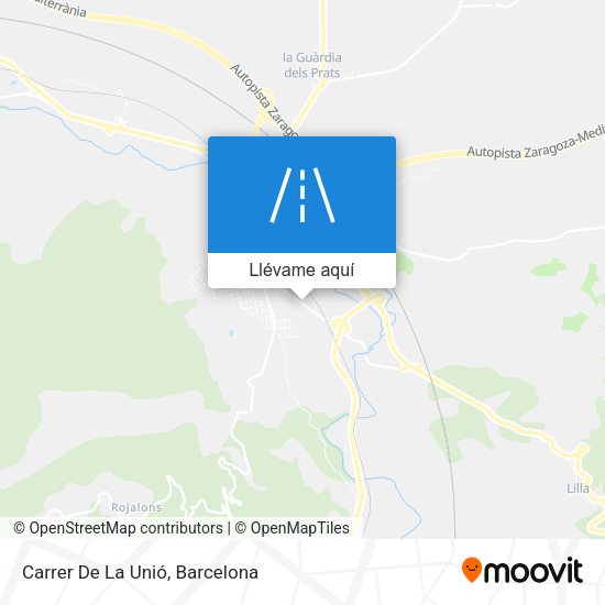 Mapa Carrer De La Unió