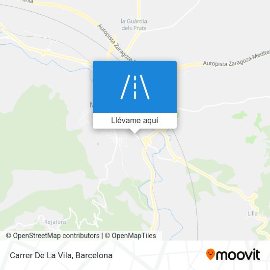 Mapa Carrer De La Vila