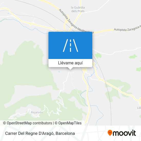 Mapa Carrer Del Regne D'Aragó