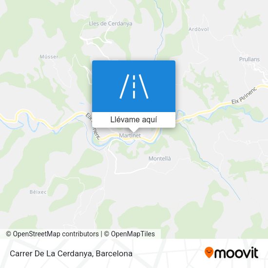 Mapa Carrer De La Cerdanya