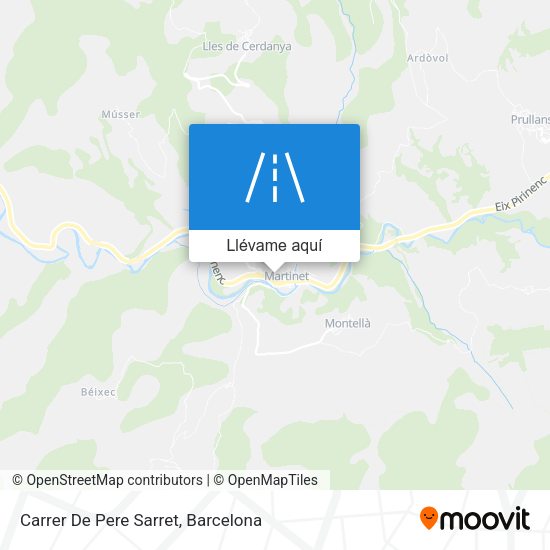 Mapa Carrer De Pere Sarret