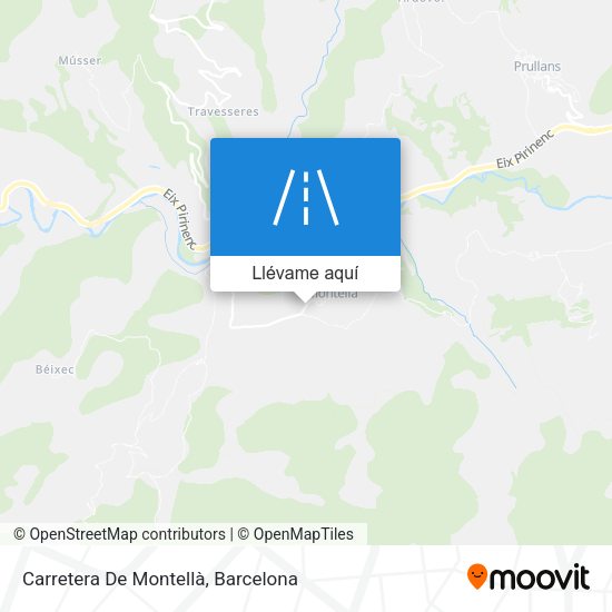 Mapa Carretera De Montellà