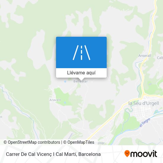 Mapa Carrer De Cal Vicenç I Cal Martí
