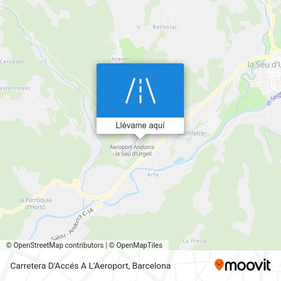Mapa Carretera D'Accés A L'Aeroport