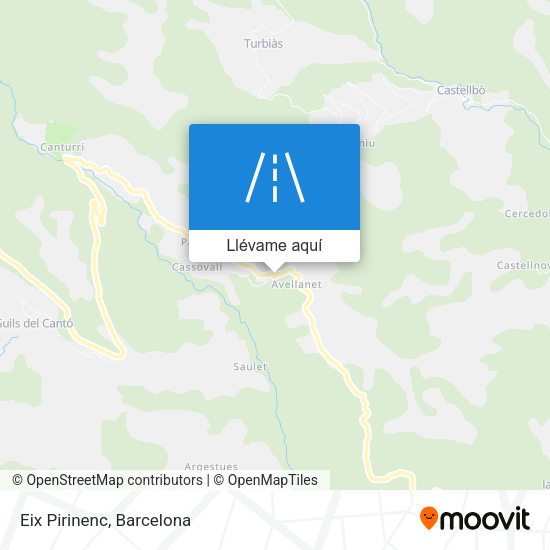 Mapa Eix Pirinenc