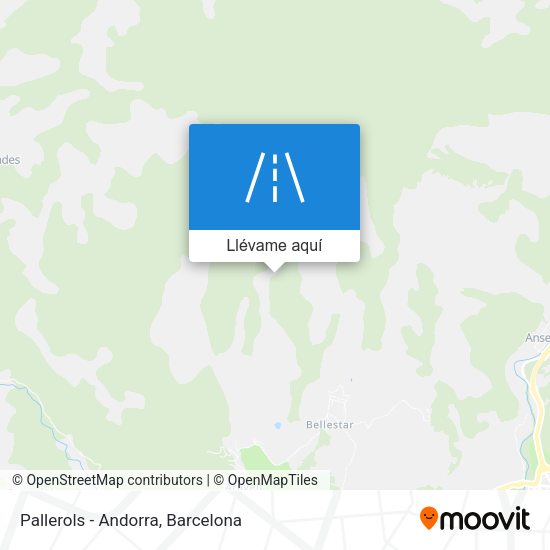 Mapa Pallerols - Andorra