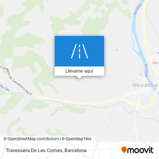 Mapa Travessera De Les Comes