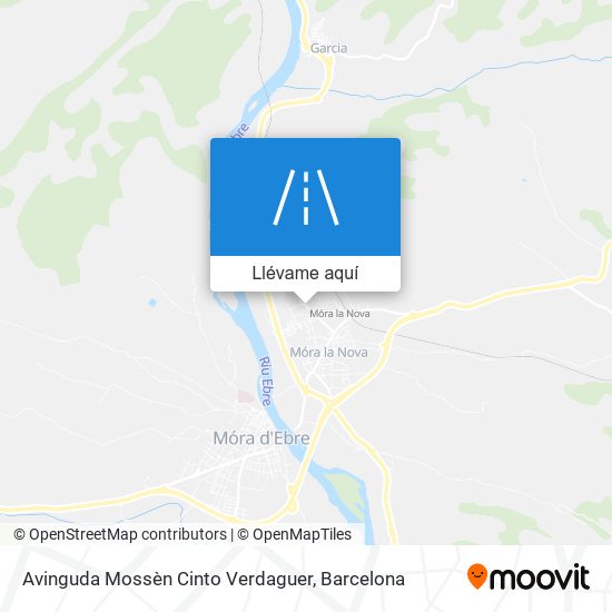 Mapa Avinguda Mossèn Cinto Verdaguer