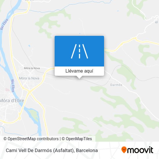 Mapa Camí Vell De Darmós (Asfaltat)