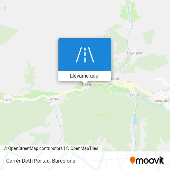 Mapa Carrèr Deth Portau