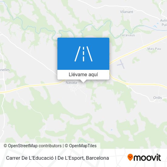 Mapa Carrer De L'Educació I De L'Esport