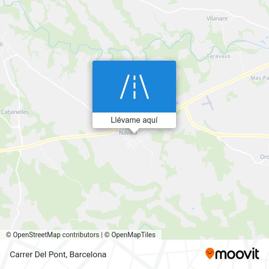 Mapa Carrer Del Pont