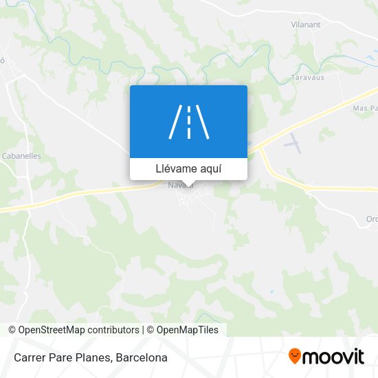 Mapa Carrer Pare Planes