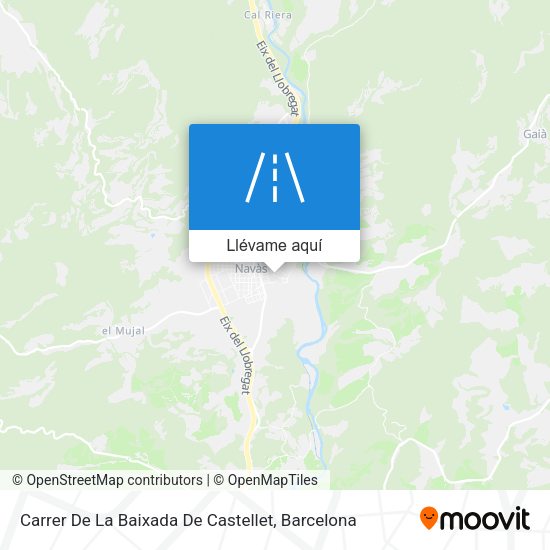 Mapa Carrer De La Baixada De Castellet
