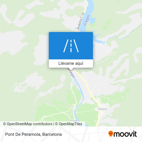 Mapa Pont De Peramola