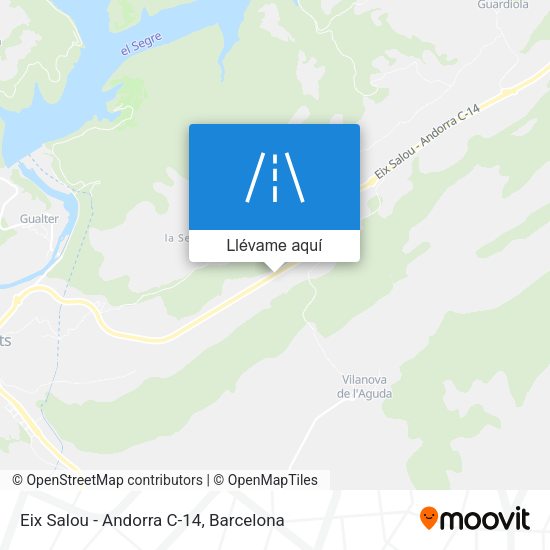 Mapa Eix Salou - Andorra C-14