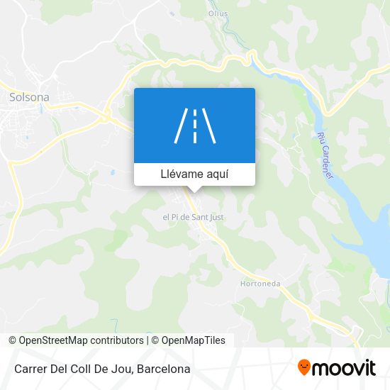 Mapa Carrer Del Coll De Jou
