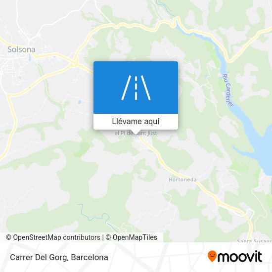 Mapa Carrer Del Gorg