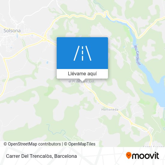 Mapa Carrer Del Trencalòs