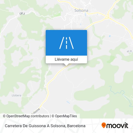 Mapa Carretera De Guissona A Solsona