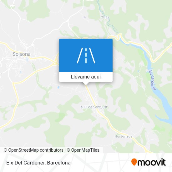 Mapa Eix Del Cardener