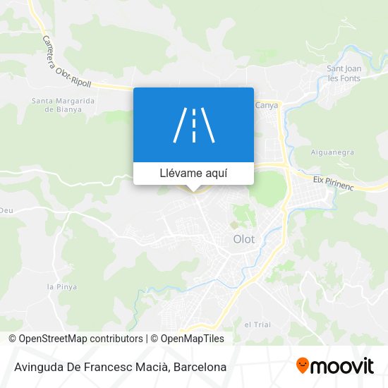 Mapa Avinguda De Francesc Macià