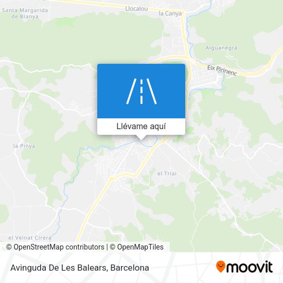 Mapa Avinguda De Les Balears