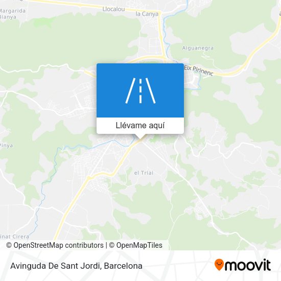 Mapa Avinguda De Sant Jordi