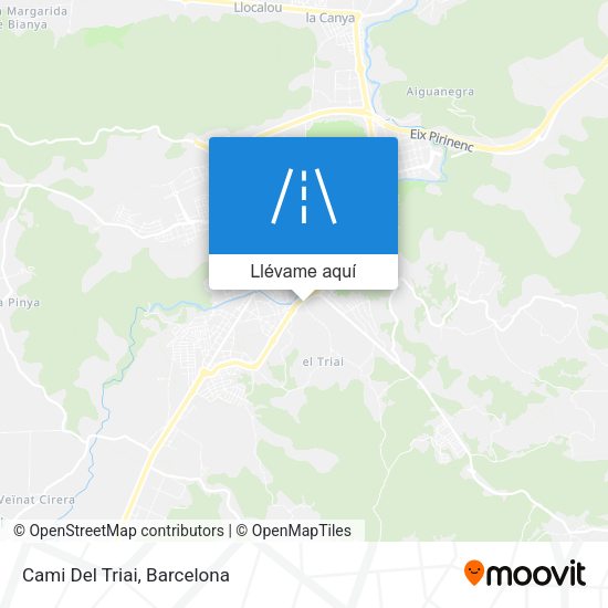 Mapa Cami Del Triai