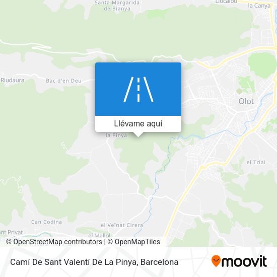 Mapa Camí De Sant Valentí De La Pinya