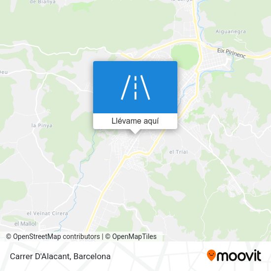 Mapa Carrer D'Alacant