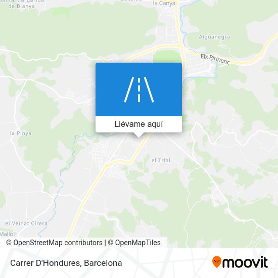 Mapa Carrer D'Hondures