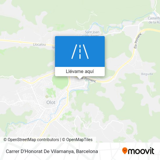 Mapa Carrer D'Honorat De Vilamanya