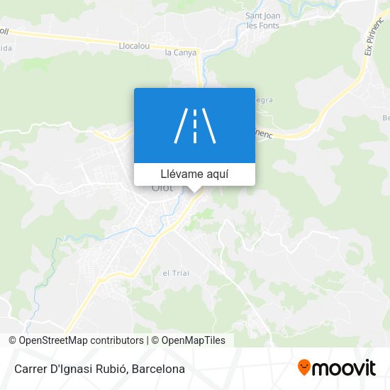 Mapa Carrer D'Ignasi Rubió