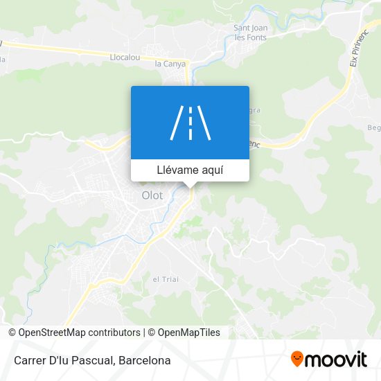 Mapa Carrer D'Iu Pascual