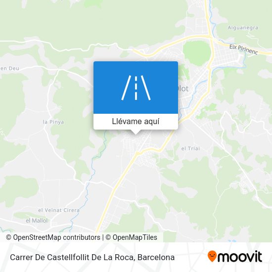 Mapa Carrer De Castellfollit De La Roca