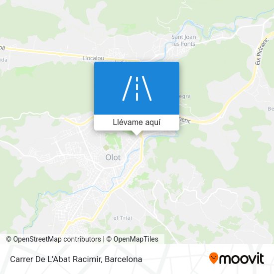Mapa Carrer De L'Abat Racimir