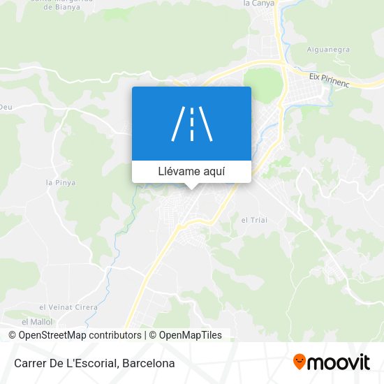 Mapa Carrer De L'Escorial