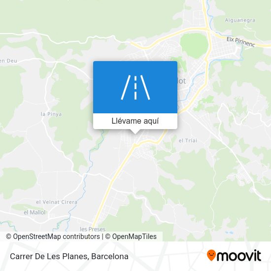 Mapa Carrer De Les Planes