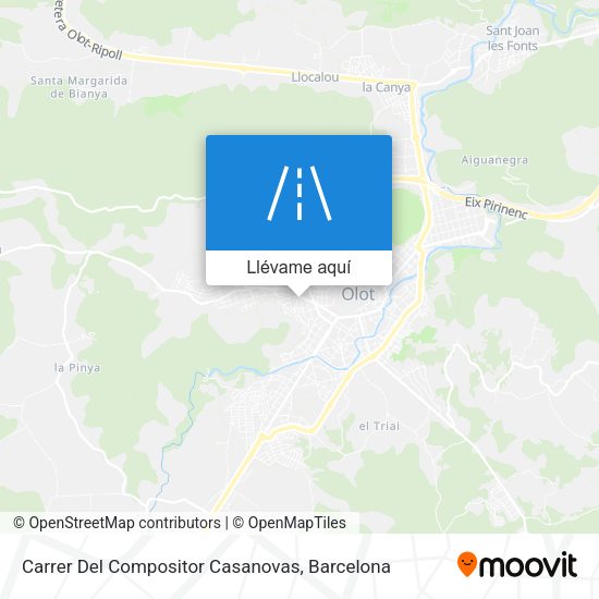 Mapa Carrer Del Compositor Casanovas