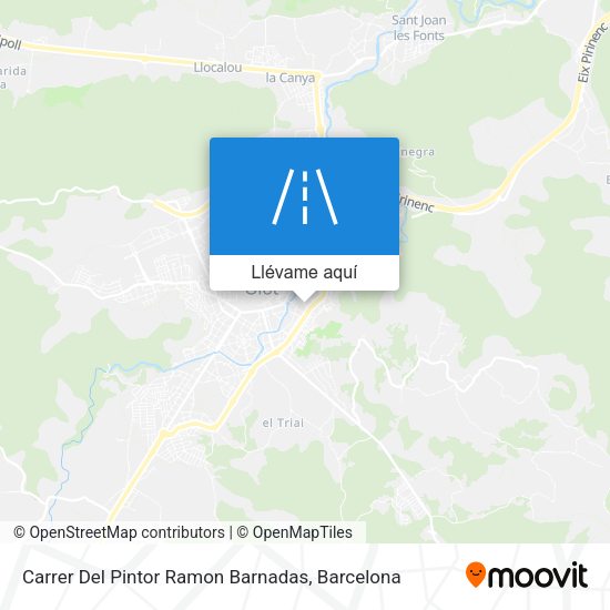 Mapa Carrer Del Pintor Ramon Barnadas