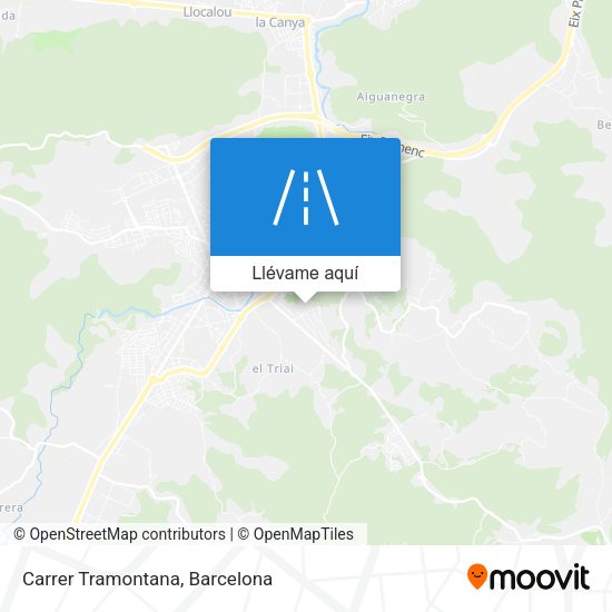 Mapa Carrer Tramontana