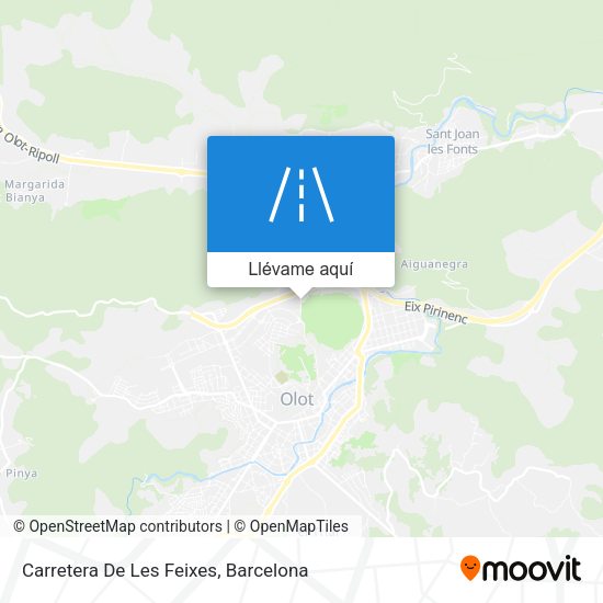 Mapa Carretera De Les Feixes