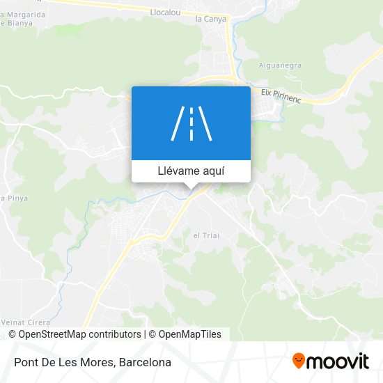 Mapa Pont De Les Mores