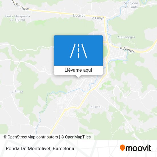 Mapa Ronda De Montolivet
