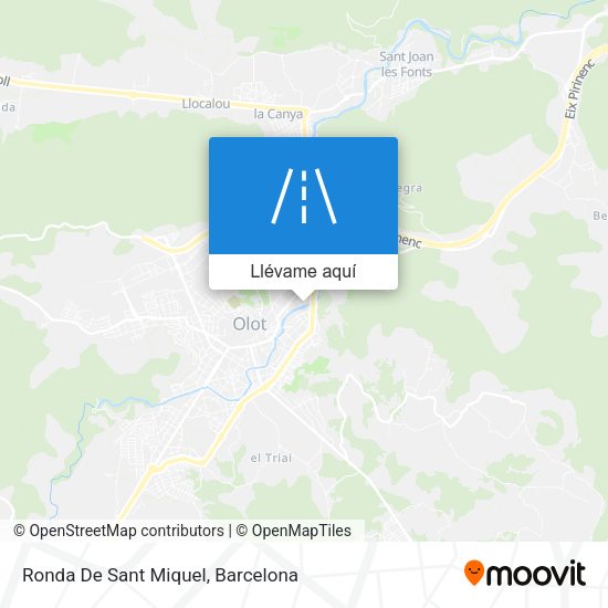 Mapa Ronda De Sant Miquel
