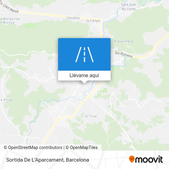 Mapa Sortida De L'Aparcament