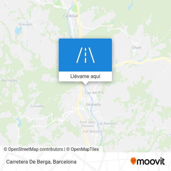 Mapa Carretera De Berga