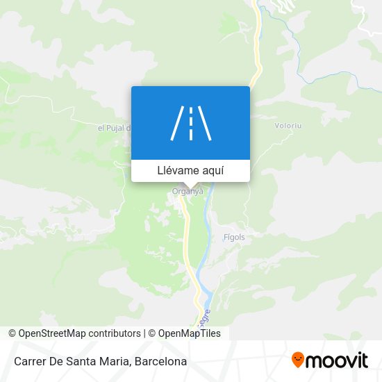 Mapa Carrer De Santa Maria