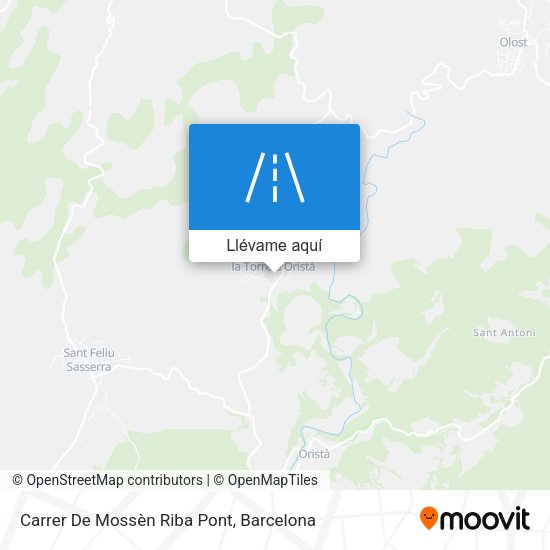 Mapa Carrer De Mossèn Riba Pont